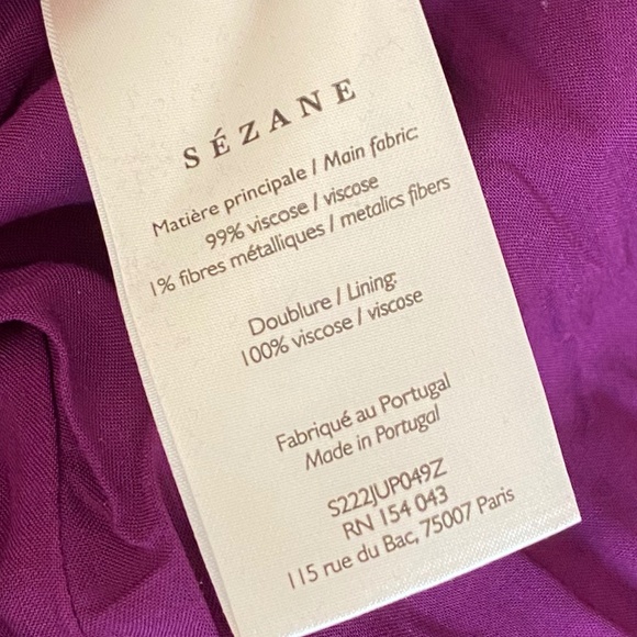 TABATA Midi Skirt  Imprime Feuillages Fond Violet NWT (US4/EU36) - Picture 10 of 12